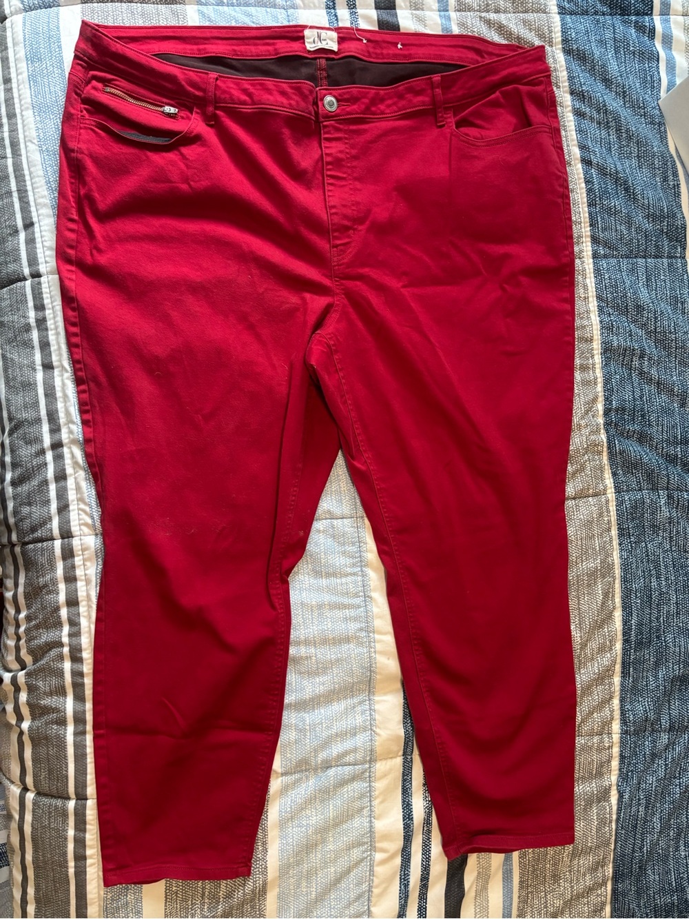 Bright Red Stretch Pants
